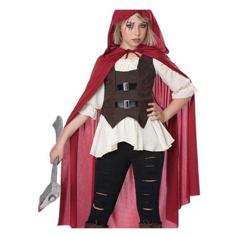 Guirca Carnevale Halloween vestito Costume cappuccetto rosso horror...