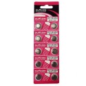 5 pacchi 50 batterie pile LR1120 AG8 batteria bottone piatte 1,55V assortite