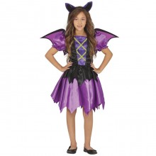 Costume vestito abito travestimento carnevale pipistrello halloween  5-12 anni