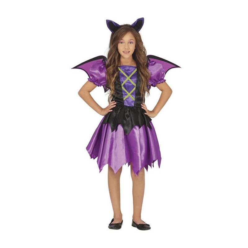 Costume vestito abito travestimento carnevale pipistrello halloween  5-12 anni