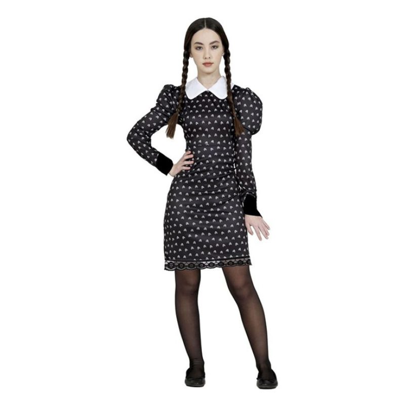 Guirca Costume Carnevale mercoledì Famiglia Addams serie TV Netflix...