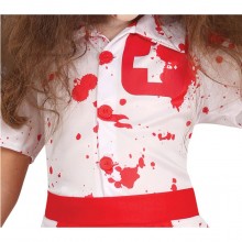 Costume infermiera zombie carnevale halloween abito vestito horror bambina 5-12