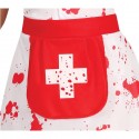 Costume infermiera zombie carnevale halloween abito vestito horror bambina 5-12