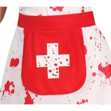 Costume infermiera zombie carnevale halloween abito vestito horror bambina 5-12