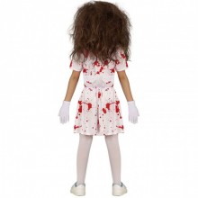 Costume infermiera zombie carnevale halloween abito vestito horror bambina 5-12