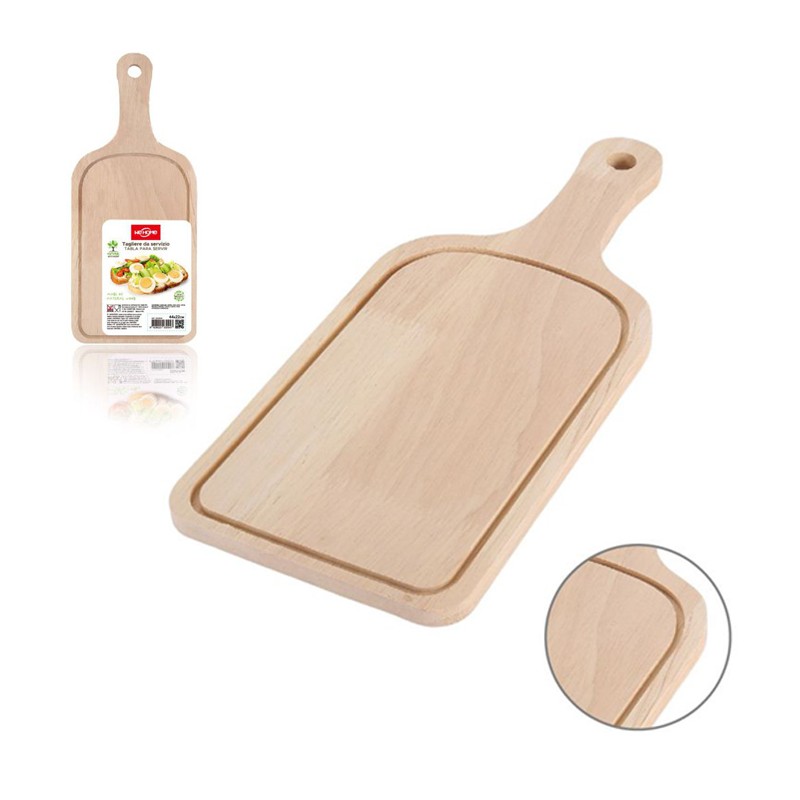Tagliere in legno con maniglia taglieri da cucina per salumi carne 3 dimensioni