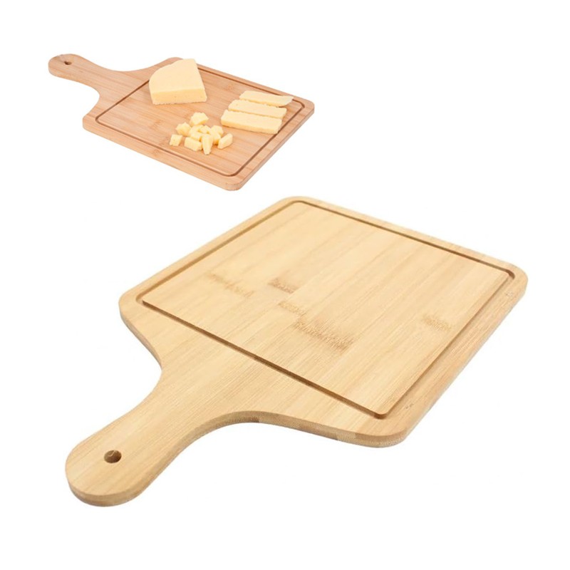 Tagliere Quadrato in legno con maniglia taglieri cucina per salumi carne vassoio