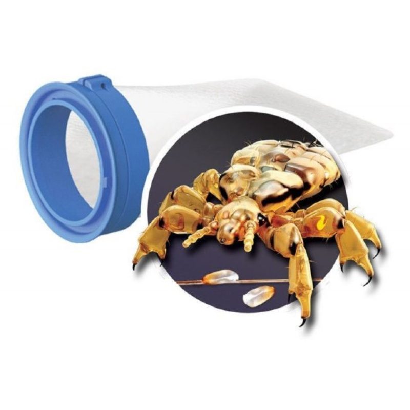 Pettine LED elettrico aspira sacco elimina pidocchi lendini uova capelli bambini