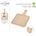 Tagliere Quadrato in legno con maniglia taglieri cucina per salumi carne vassoio