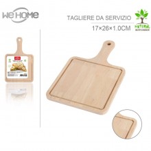 Tagliere Quadrato in legno con maniglia taglieri cucina per salumi carne vassoio