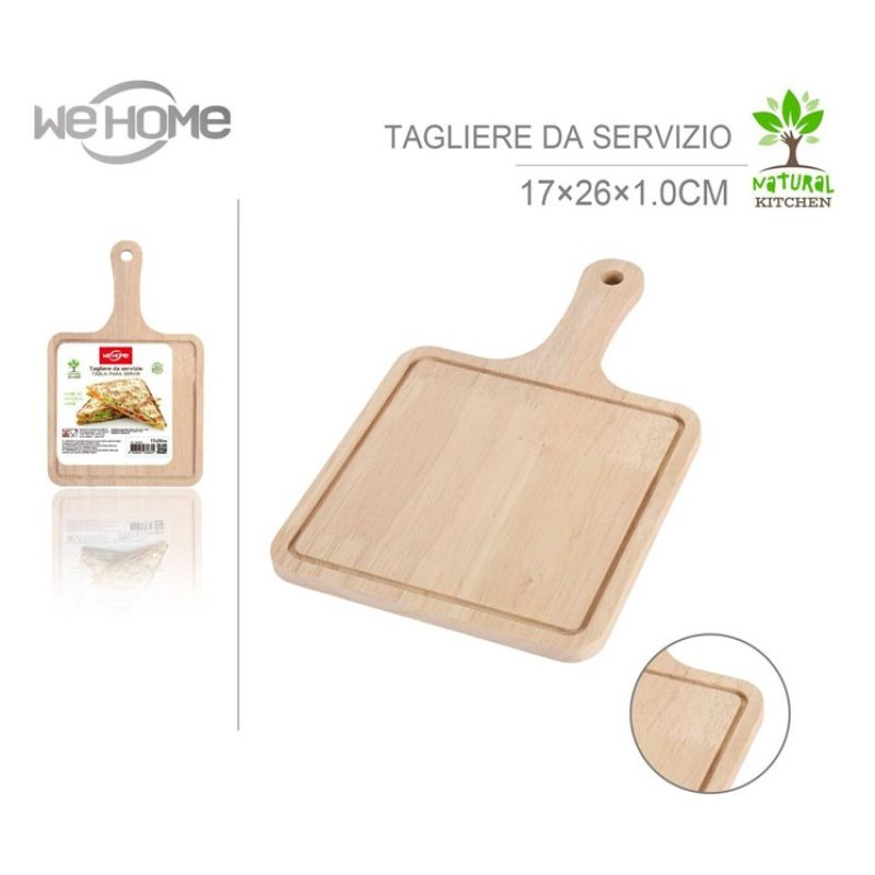 WeHome Tagliere Quadrato in legno con maniglia taglieri cucina per ...