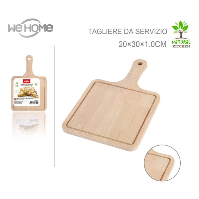 WeHome Tagliere Quadrato in legno con maniglia taglieri cucina per ...