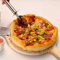 Tagliere piatto tondo in legno con maniglia da cucina antipasti salumi formaggio