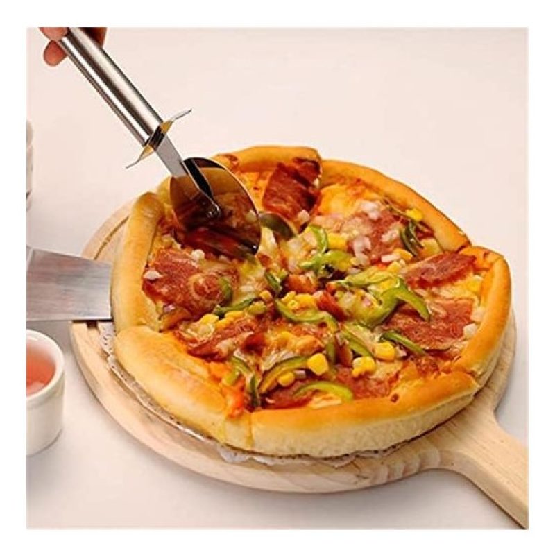 Tagliere piatto tondo in legno con maniglia da cucina antipasti sal...