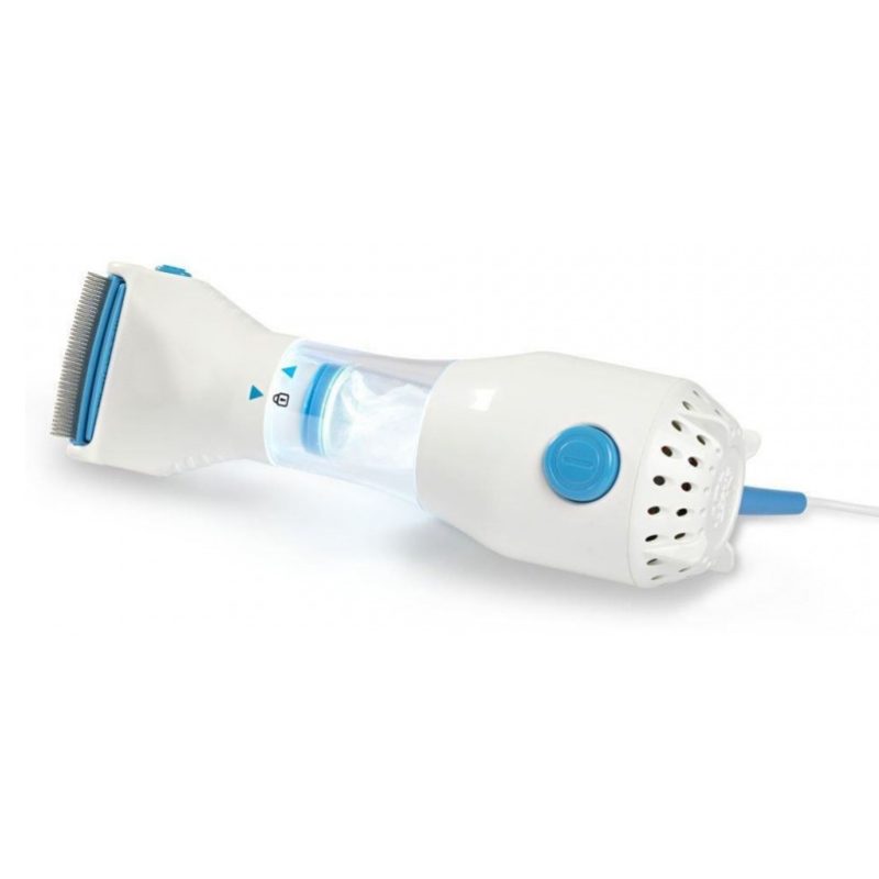 Pettine LED elettrico aspira sacco elimina pidocchi lendini uova capelli bambini