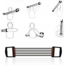 Attrezzo fitness estensore a 5 molle per sport palestra muscoli pettorali spalle