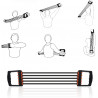 Kmt Style Attrezzo fitness estensore a 5 molle per sport palestra m...