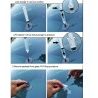 Kit riparazione parabrezza torcia UV asciugatura resina auto crepe scheggiature