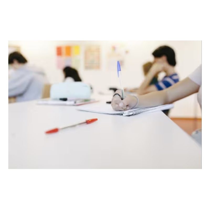Harty Confezione 50 Penne Inchiostro a Sfera nero blu rosso Scuola ...