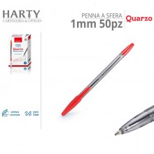 Confezione 50 Penne Inchiostro a Sfera nero blu rosso Scuola Ufficio punta 1mm