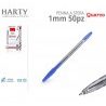 Harty Confezione 50 Penne Inchiostro a Sfera nero blu rosso Scuola ...