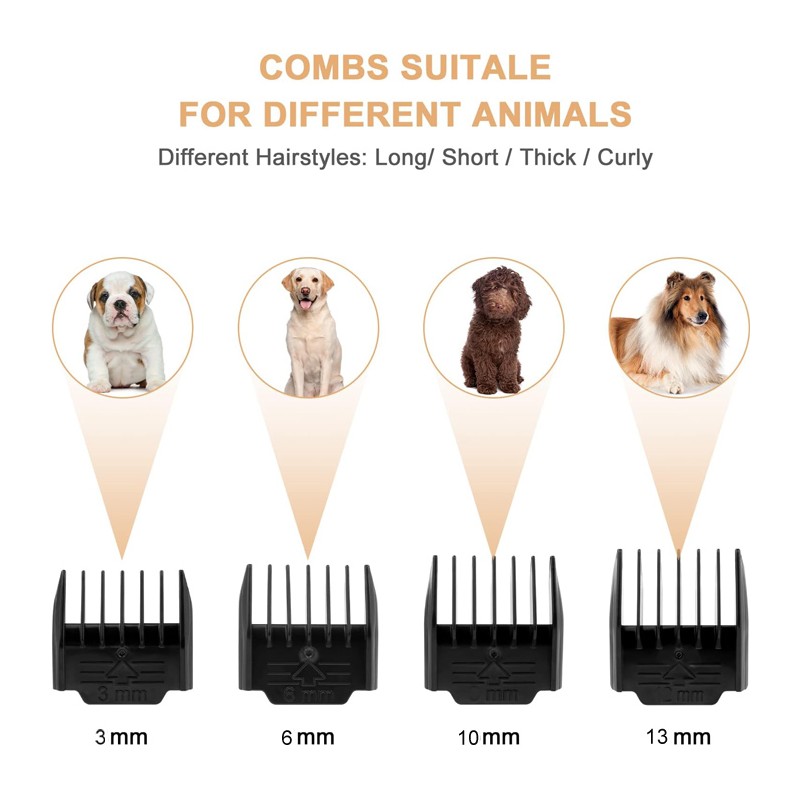 Kingleen Tosatrice rasoio elettrico professionale wireless per cani...