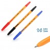 Harty Confezione 50 Penne Inchiostro a Sfera punta 1mm nero blu ros...