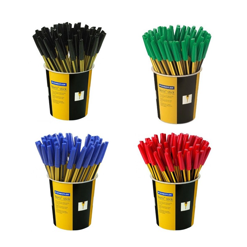 Penna NORIS STICK Staedtler 1,0mm penna a sfera 50 pezzi blu nero rosso verde
