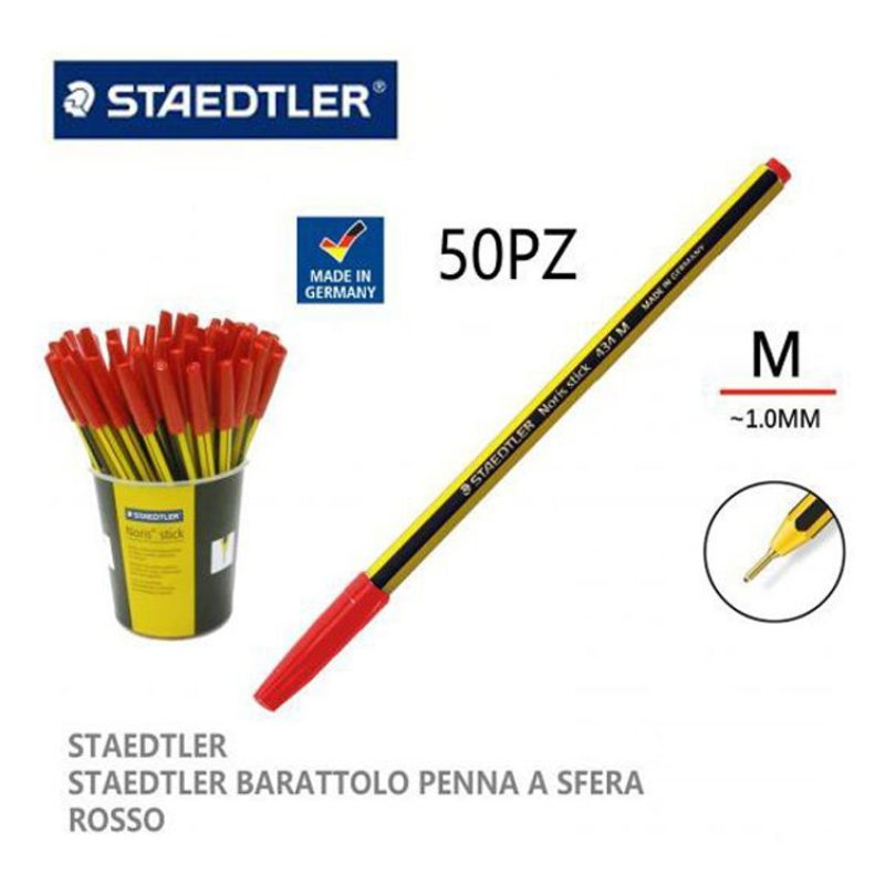 Staedtler Penna NORIS STICK Staedtler 1,0mm penna a sfera 50 pezzi ...