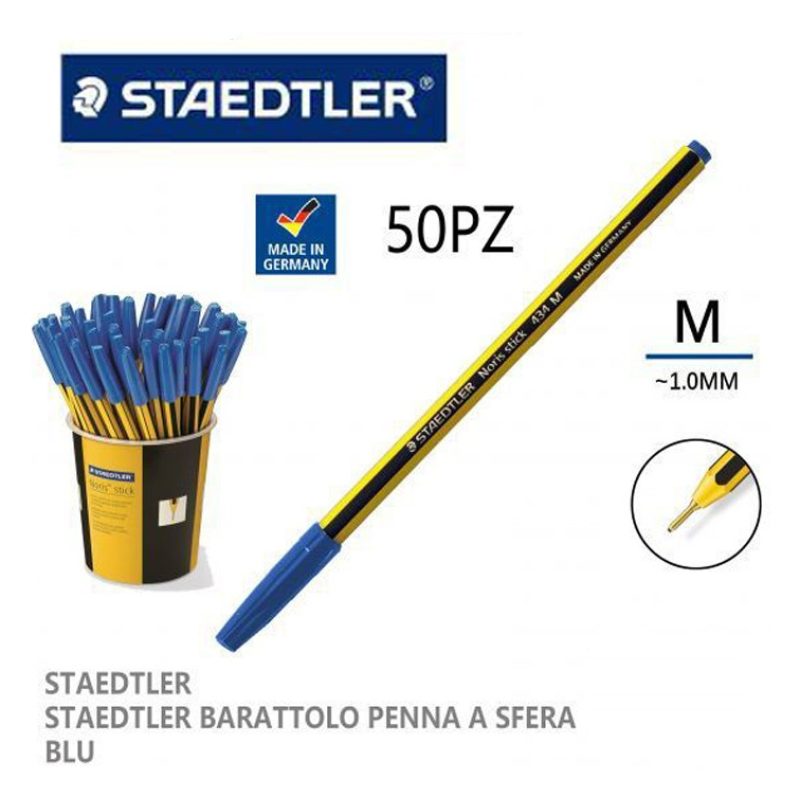 Staedtler Penna NORIS STICK Staedtler 1,0mm penna a sfera 50 pezzi ...