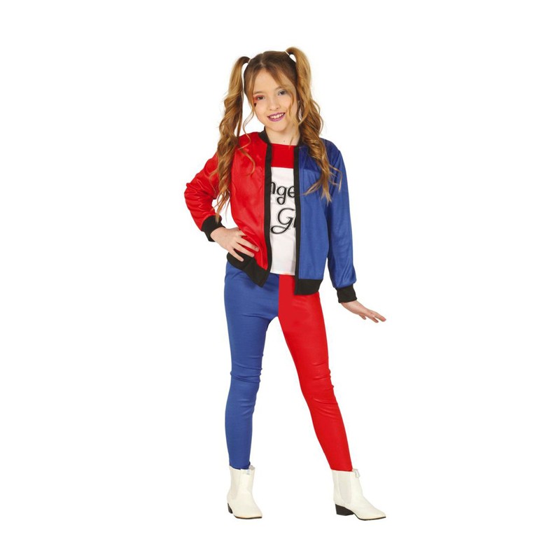 Costume bambina halloween carnevale harley quinn Suicide Squad Vestito cosplay