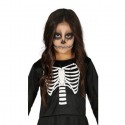 Costume Mietitore Nero Morte Vestito Bambina Abito Carnevale Halloween 3-12 anni