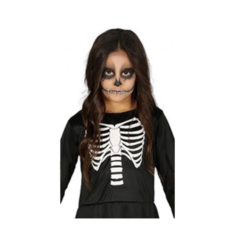 Costume da Tuta tinta unita nera bambina