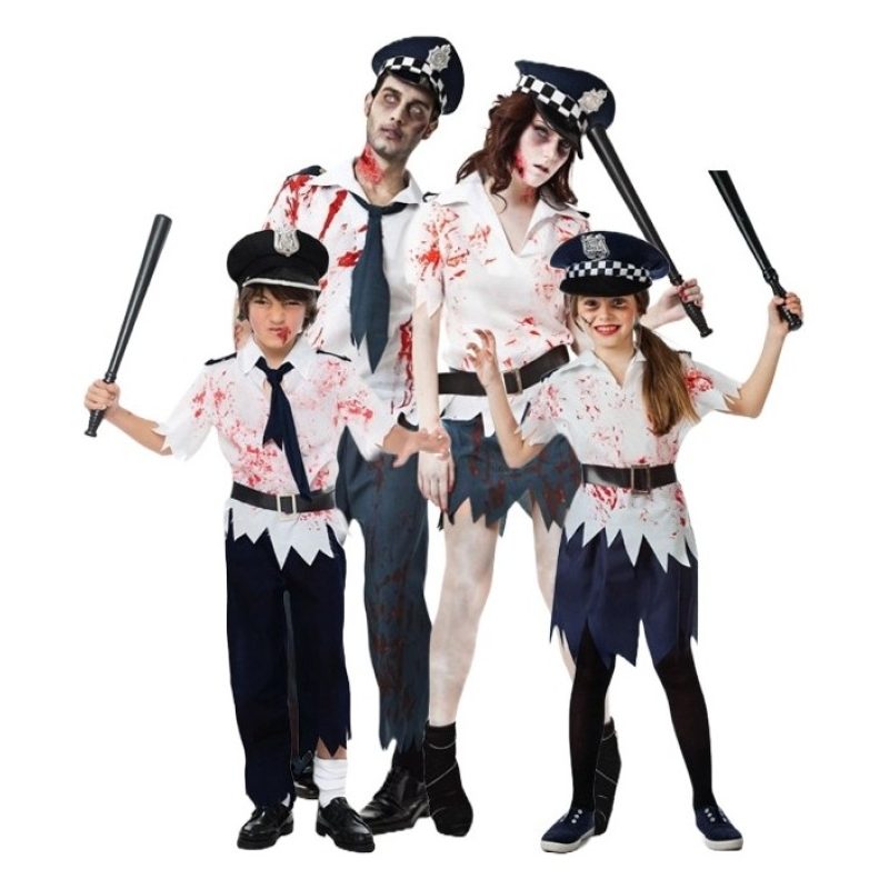 Guirca Costume vestito travestimento zombie poliziotto halloween ca...