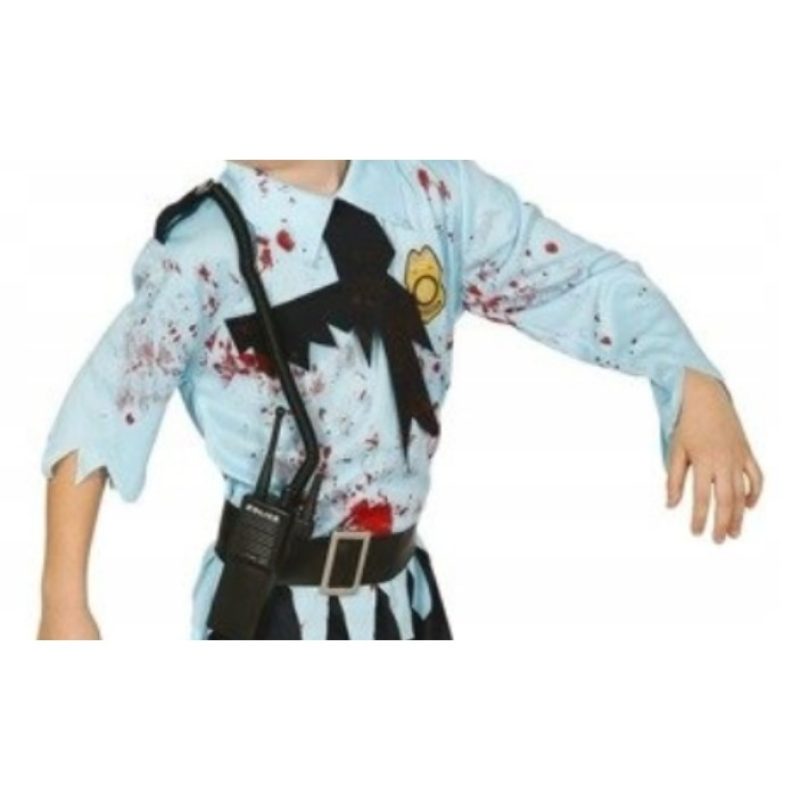Guirca Costume Bambino 7/9 10/12 Anni Zombie Poliziotto Horror Hall...