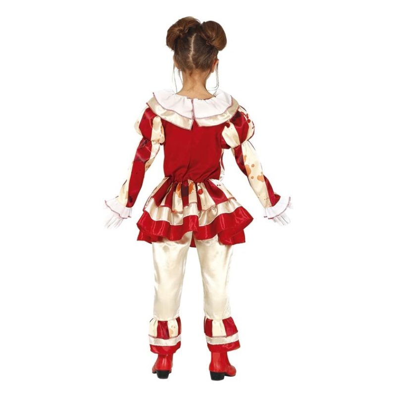 Guirca Costume clown carnevale bambina vestito Guirca pagliaccia as...