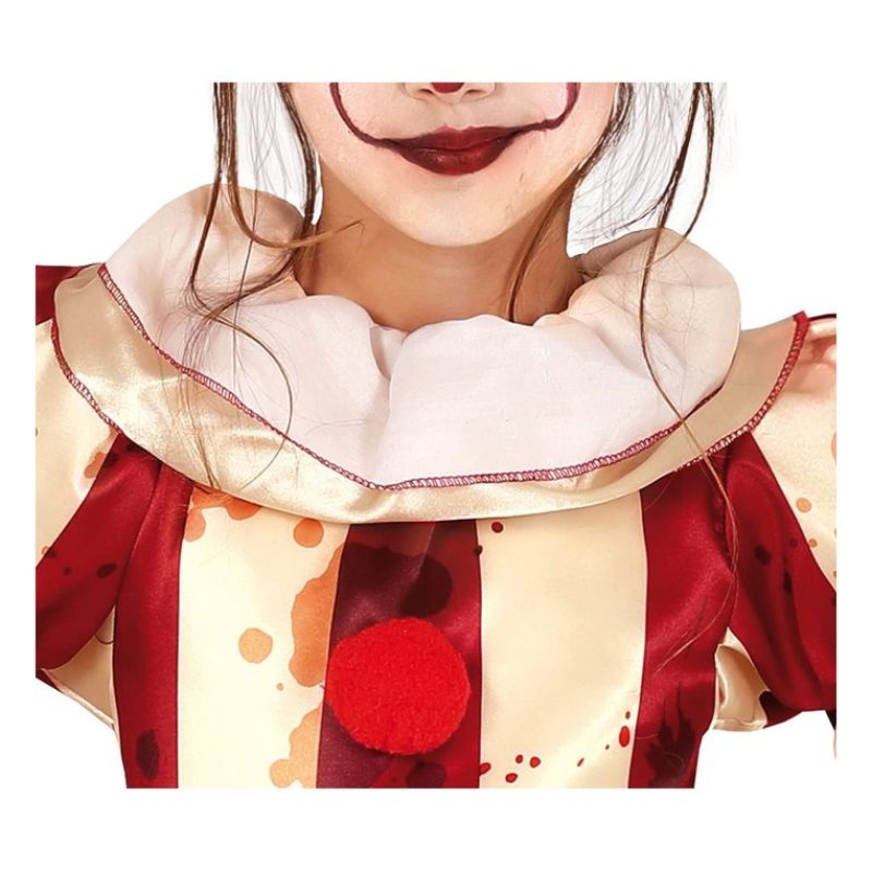 Guirca Costume clown carnevale bambina vestito Guirca pagliaccia as...