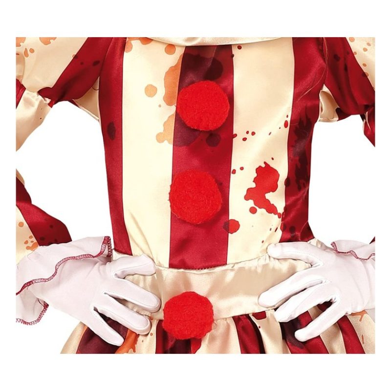 Guirca Costume clown carnevale bambina vestito Guirca pagliaccia as...