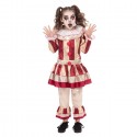 Costume clown carnevale bambina vestito Guirca pagliaccia assassino horror 5-12