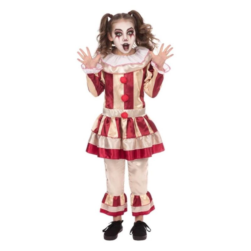 Guirca Costume clown carnevale bambina vestito Guirca pagliaccia as...
