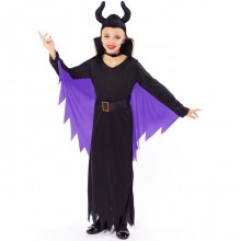 Costume vestito abito travestimento Carnevale Halloween cosplay bambina Malefica