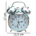Sveglia orologio analogico americana alluminio martellino classica lancette