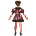 Costume clown horror vintage pagliaccio assassino vestito Guirca bambina  3-12