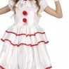 Guirca Costume clown halloween carnevale bambina pagliaccia assassi...