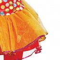 Costume clown carnevale bambina vestito Guirca pagliaccia colorata pagliaccio