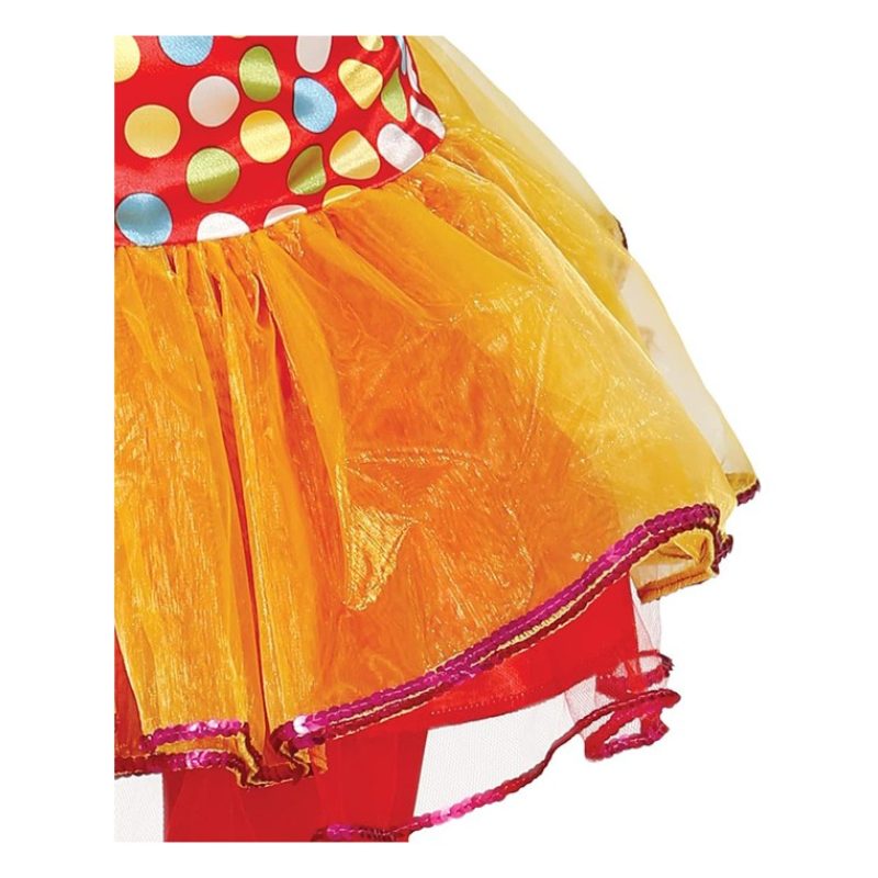 Guirca Costume clown carnevale bambina vestito Guirca pagliaccia co...