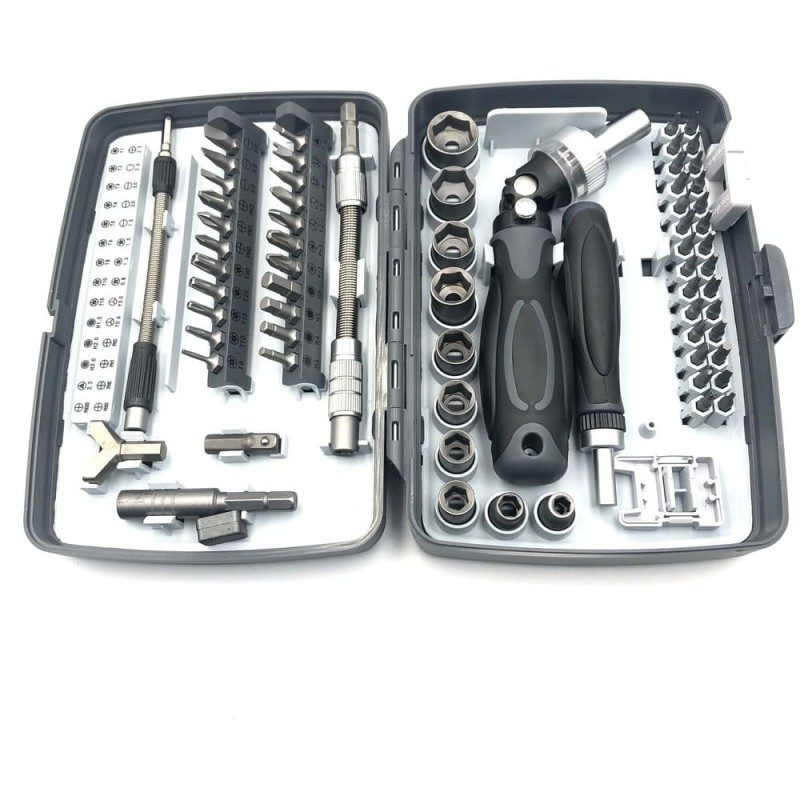 Andowl Kit valigia set chiavi a bussola 68 Pz cricchetto cacciavite...