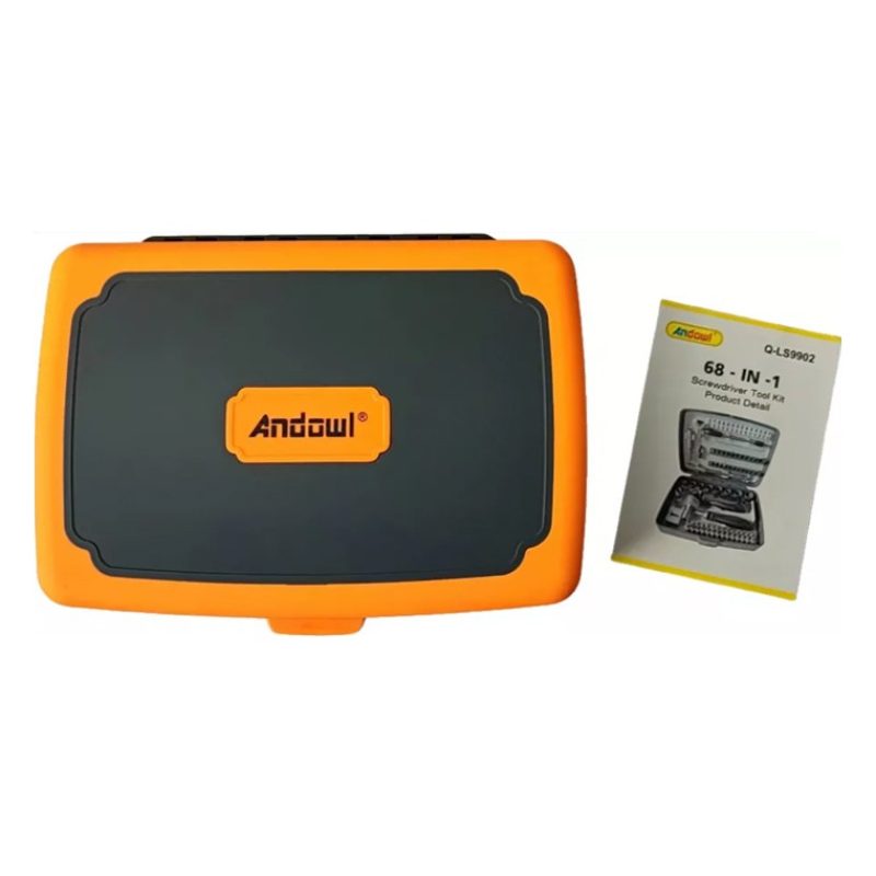 Andowl Kit valigia set chiavi a bussola 68 Pz cricchetto cacciavite...