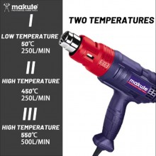 Pistola Termica Termosoffiatore Aria Calda 1800W Sverniciatore Rimozione Pittura