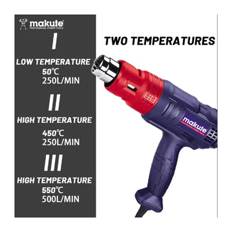 Makute Pistola Termica Termosoffiatore Aria Calda 1800W Sverniciato...